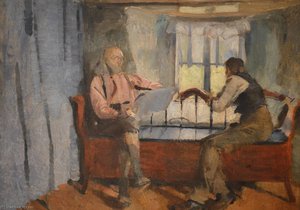 Interiør Fra Bondestue, Knabberud I Bærum — Harriet Backer