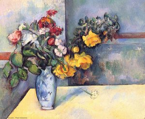 „trandafiri În Vază” — Paul Cézanne