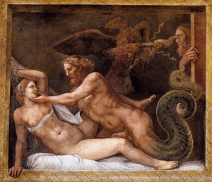 Jupiter Seducing Olympias — Giulio Romano