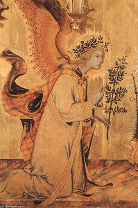 Die Verkündigung Und Zwei Heilige — Simone Martini