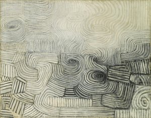 The Snowstorm: Spiral Motif In Black And White — Victor Pasmore