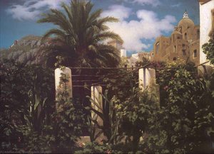 Garden Of An Inn, Capri — Sir Frederic Lord Leighton
