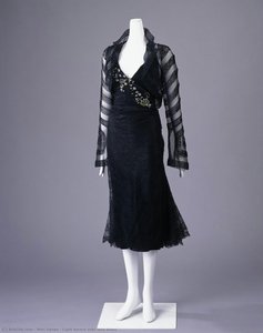 Light Borero Over Lace Dress — Mori Hanae