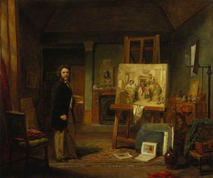 Thomas Faed (1826–1900), Artist, In His Studio — John Ballantyne