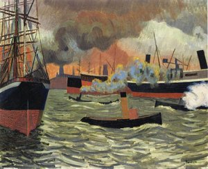 Hamburg's Port — Auguste Herbin