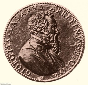 Memorial Medal Of Giorgio Vasari — Leone Leoni (pompeo Leoni)