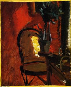 Interior With Chair And Plant — Anna Kirstine Ancher