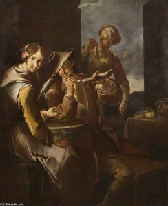 Man Lighting A Pipe — Giacomo Francesco Cipper