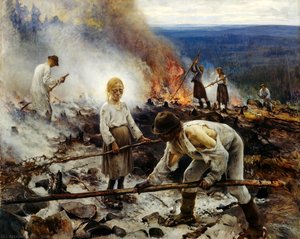 Under The Yoke (burning The Brushwood) — Eero Järnefelt