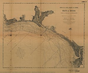 Nautisk Karta Över Huelva-bukten — Luis María De Moliní Ulibarri