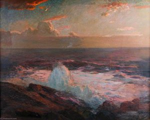 Waves Breaking On The Shore — Albert Julius Olsson