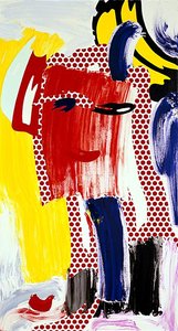 Face (red) — Roy Lichtenstein