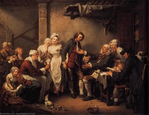 The Marriage Contract — Jean-baptiste Greuze