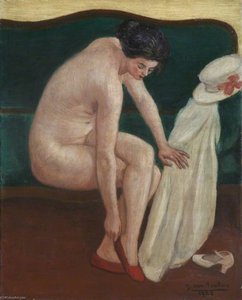 Nude With Red Shoes — Georges Van Houten