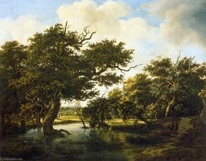 Marshy Wood — Meyndert Hobbema
