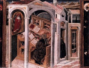 St Jerome Appearing To St Augustine — جوفاني دي باولو
