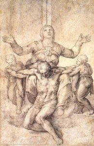 Study For The "colonna Pieta" — Michelangelo Morlaiter