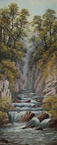 River In Gorge — Alfred Worthington
