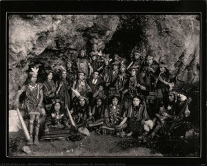 Theatre Company With Its Director, Luis Ochoa — Martín Chambi