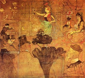 Pannello Per Il Tavolino Di La Goulue — Comte Henri Marie Raymond De Toulouse-lautrec-monfa
