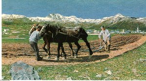 L'aratura — Giovanni Segantini