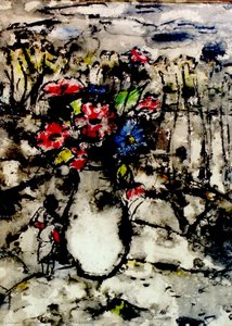Red Flowers — Krishnaji Howlaji Ara