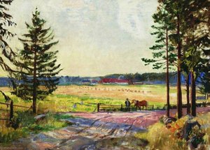 The Field — Boris Mikhailovich Kustodiev