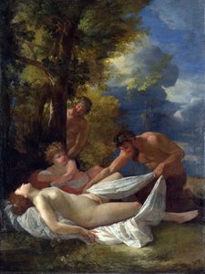 Ninfa Con Sátiros — Nicolás Poussin