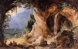 Landscape With Grotto — Joos De Momper