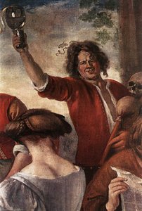 Une Fête Joyeuse (détail) — Jan Havickszoon Steen