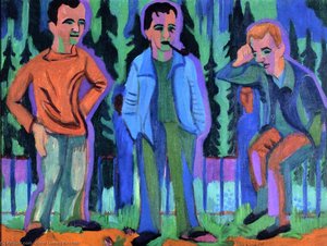 Drei Künstler: Hermann Scherer, Kirchner, Paul Camenisch — Ernst Ludwig Kirchner