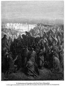 Entusiasmo De Los Cruzados Ante La Primera Vista De Jerusalén — Paul Gustave Doré