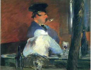 In The Bar ''le Bouchon'' — Édouard Manet