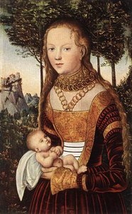 Junge Mutter Mit Kind — Lucas Cranach Der Ältere