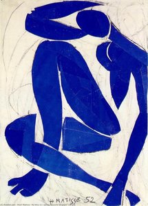 Nu Bleu (iv), Frühling Gouache Auf Papier, Geschnitten Und Ausgeschnitten — Henri Matisse