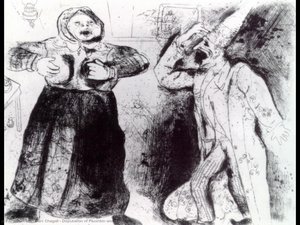 Disputa Tra Pliushkin E Mavra — Marc Chagall