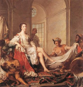'mademoiselle De Clermont ''en Sultane''' — マルク・ナティエ