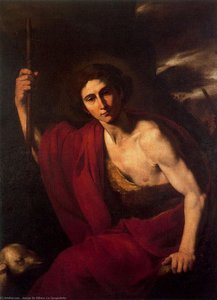 Johannes Der Täufer Mit Dem Lamm — Jusepe De Ribera
