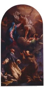 St. Dominic And St. Francis Imploring Christ With The Intercession Of The Virgin — Étienne Parrocel