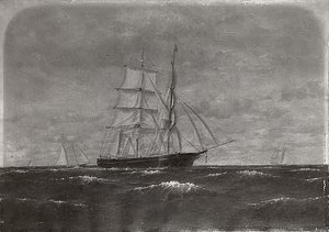 Marine Painting with Ships, (painting)