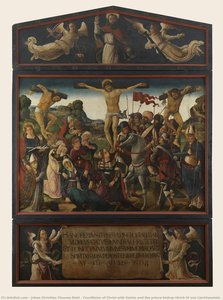 Crucifixion Of Christ With Saints And The Prince Bishop Ulrich Iv Von Liechtenstein — Johan Christian Claussen Dahl