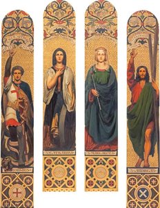 Four Saints Saint George, Saint Catherine, Saint Margaret And Saint Andrew — Thomas Faed