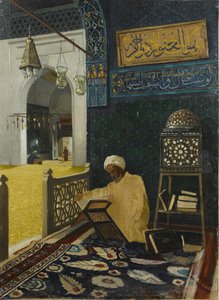 Hodja Reading The Koran — Osman Hamdi Bey