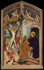 St Vincent The Martyr And St Vincent Ferrer — Bernat Martorell