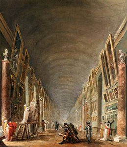 The Grande Galerie (detail) — Hubert Robert