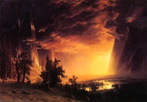 Tramonto Nella Yosemite Valley — Albert Bierstadt