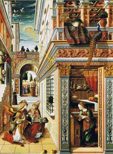 Annunciation With Saint Emidius — Carlo Crivelli