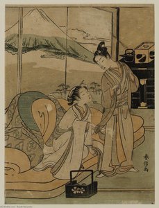 Courtesan And Lover Parting At Dawn — Suzuki Harunobu