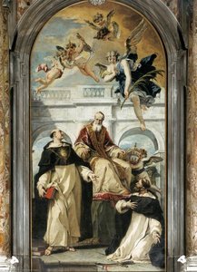 St Pius, St Thomas Of Aquino And St Peter Martyr — Sebastiano Ricci