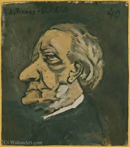 Portrait Of Wagner - (1940) — Joaquín Torres García